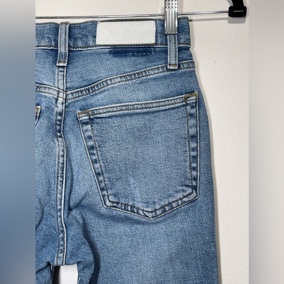 RE/DONE Jeans Women’s Size 24 Originals 80s Slim Straight in Brisk Blue - Picture 11 of 15